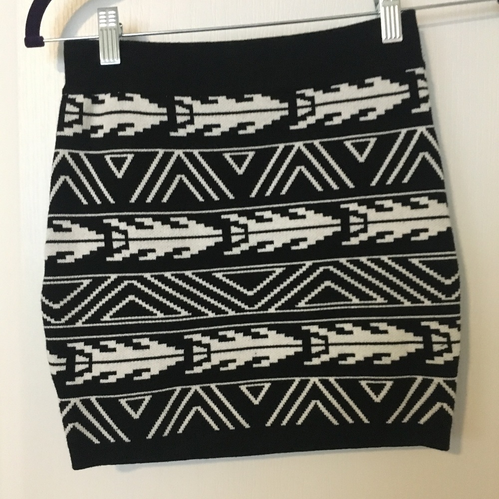 bohemian, mini skirt, size s, bodycon